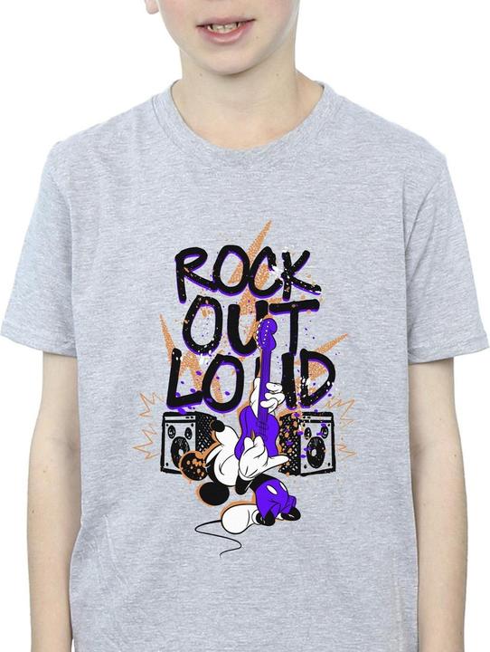 Actual product image Disney Boys Mickey Mouse Rock Out Loud T-Shirt (152, 158)