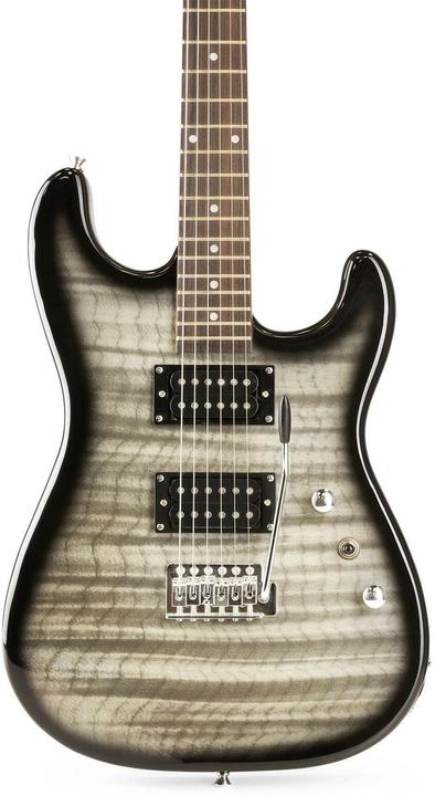 Actual product image Max Electric Guitar GigKit Quilted Style Black (Electric guitar, Wood)
