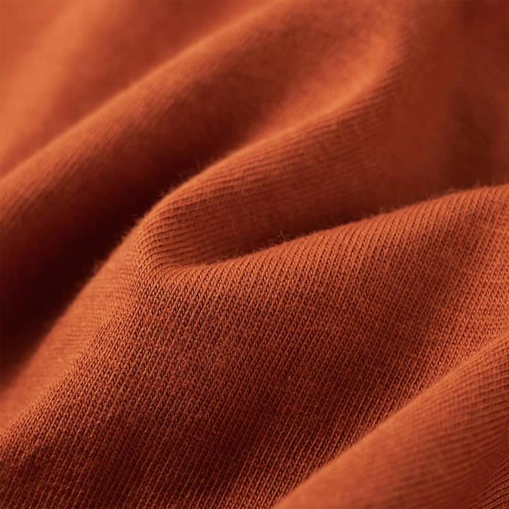 Actual product image VidaXL Children's long-sleeved shirt dark orange 104,Material: 100 (104)