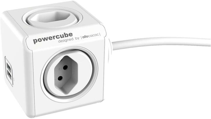 Allocacoc PowerCube Extended S+ (4 x, Typ 13, USB-A, 1.50 m)