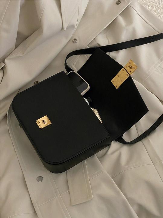 Produktbild Only-Bags.Store Veganer Leder Schulranzen, Schwarzer Schulranzen, Schulranzen Tasche, Veganer Leder Tasche, Veganer