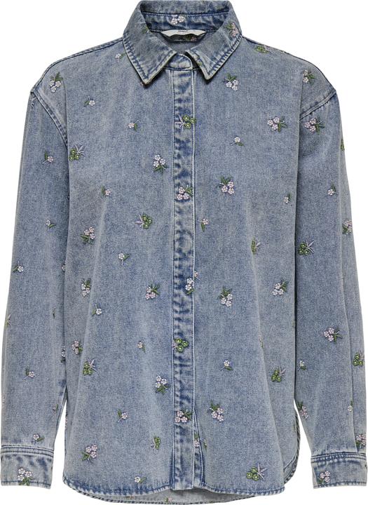 Image du produit Only Onlvera L/S Flower Emb Shirt Dnm Yor (XS)