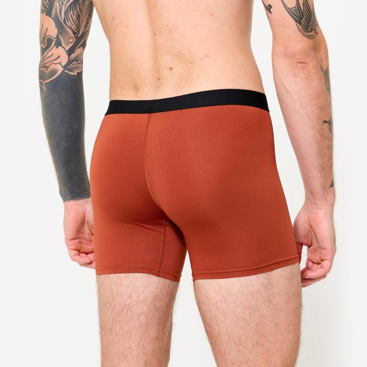 Image du produit Decathlon Lot de 3 boxers respirants en microfibre Homme, noir/bleu/rouge (XL)