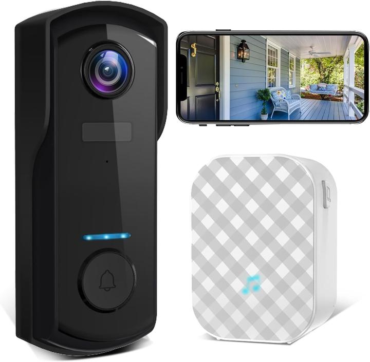 Produktbild Ucocare Kabellose Video-Türklingel mit Kamera, 2K FHD (App, WLAN)