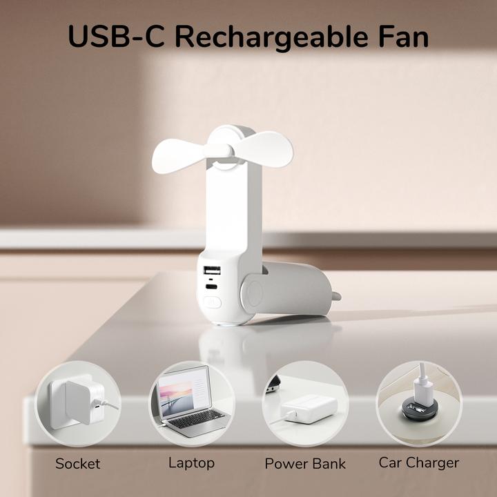 Produktbild Jisulife Handheld Fan Life8 white