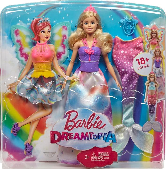 Actual product image Barbie Dreamtopia Rainbow Kingdom 3-in-1 Fantasy Doll Gift Set