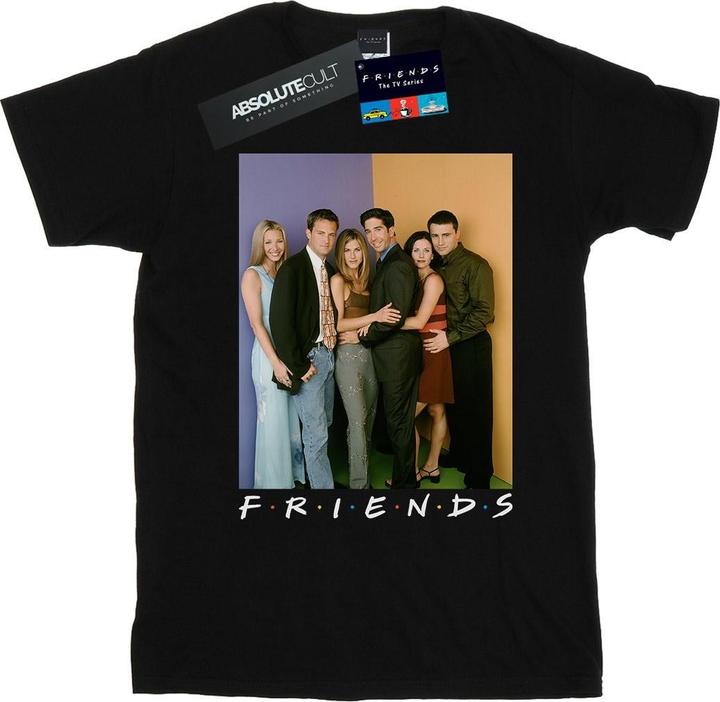 Actual product image Friends Girls Group Photo Cotton T-Shirt (152, 158)