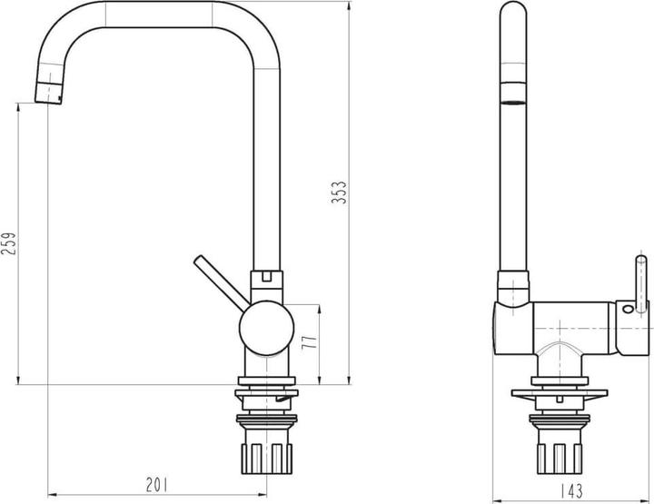 Produktbild Eisl FLEXO Spültischarmatur
