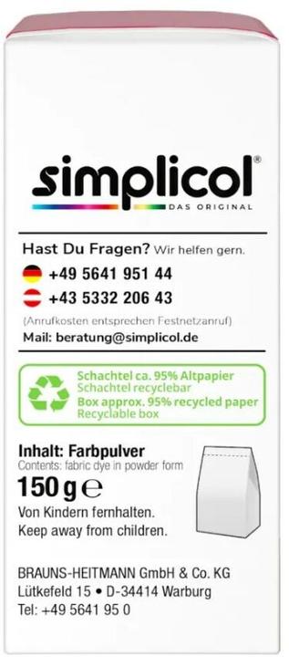Produktbild Simplicol Textilfarbe expert (fuchsiapink, 150 ml)