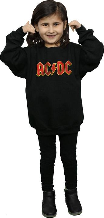 Immagine prodotto AC/DC Distressed Red Logo Felpa Ragazze (152, 158)