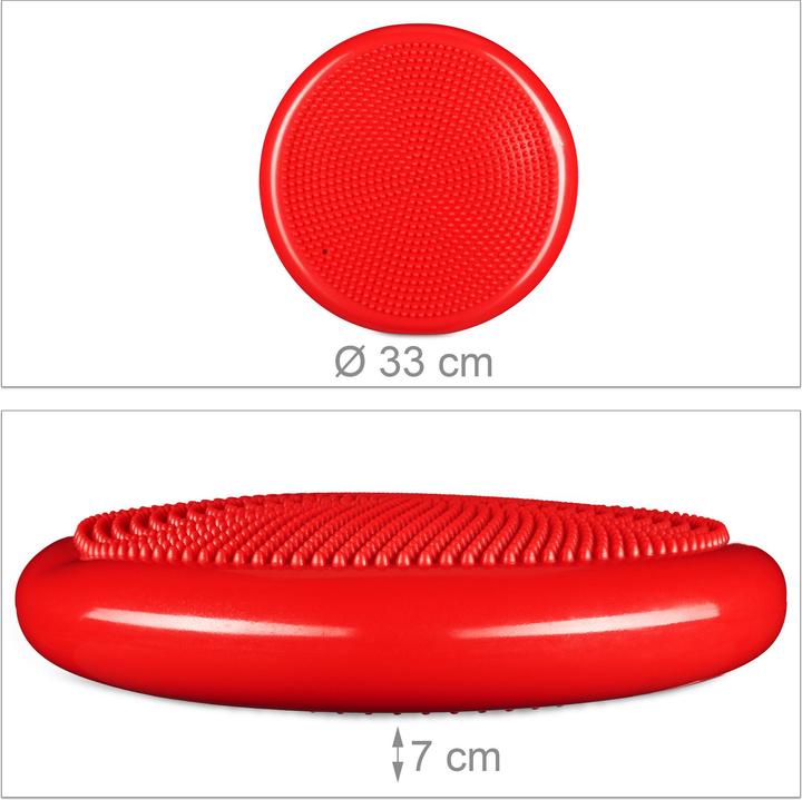 Relaxdays 33 cm Balance Disc with Air Pump