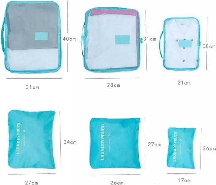 Immagine prodotto JTI Set di organizer per borse da viaggio - blu scuro
