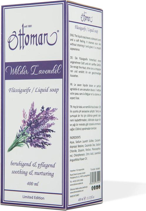 Image du produit Ottoman Savon liquide à la lavande, 400 ml, pour des mains propres et soignées (Savon liquide, 400 ml)