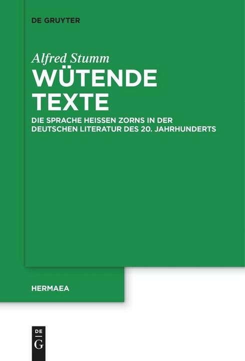 Image du produit Stumm:Wütende Texte (Allemand, Alfred Stumm, 2024)