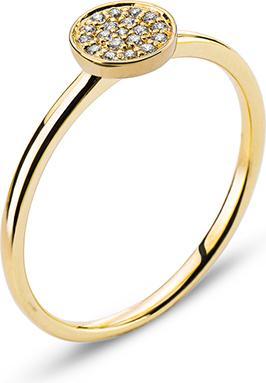 Image du produit Natsumi Schmuck Bague en or jaune 18K/750 avec 19 brillants H SI 0.07ct. (50, Or 750/18 K)