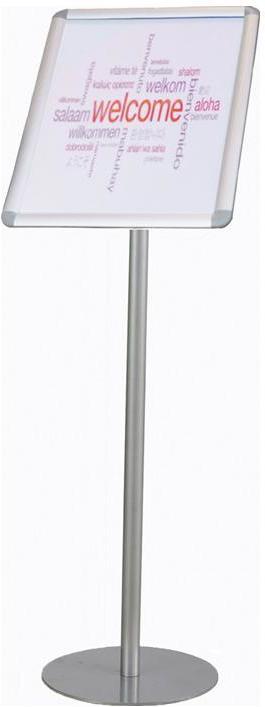 Image du produit Twinco Présentoir de brochures H930xB340mm argent avec Klapprahmen DIN A3 (A3)