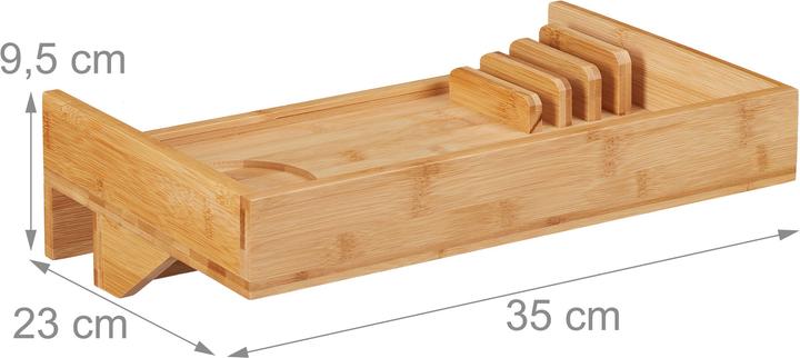 Immagine prodotto Relaxdays Vassoio da letto agganciabile (35 x 23 x 9,5 cm)