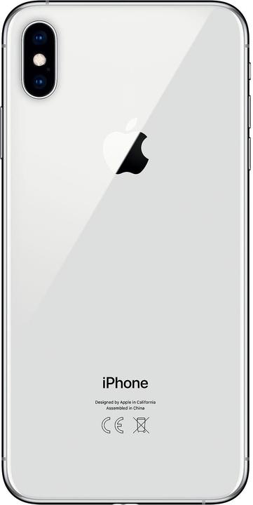Produktbild Apple iPhone XS Max (256 GB, Silver, 6.50", SIM + eSIM, 12 Mpx, 4G)