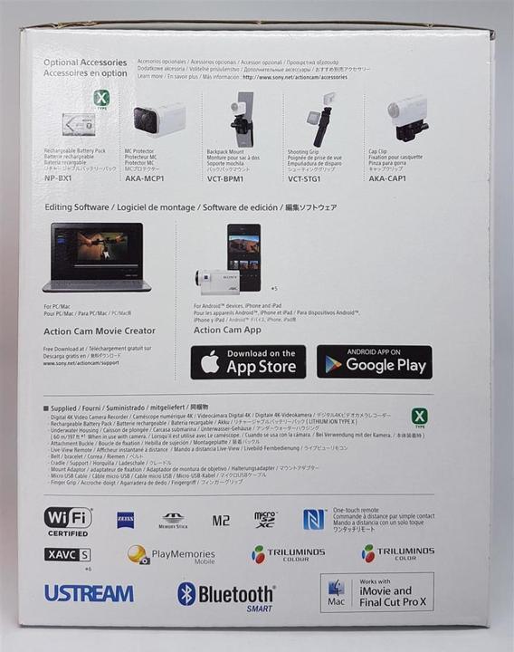 Produktbild Sony FDR-X3000R inkl.Fingergriff (30p, WLAN, Bluetooth)