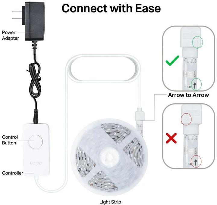 Immagine prodotto TP-Link Tapo (Multicolore, 500 cm, Interno)