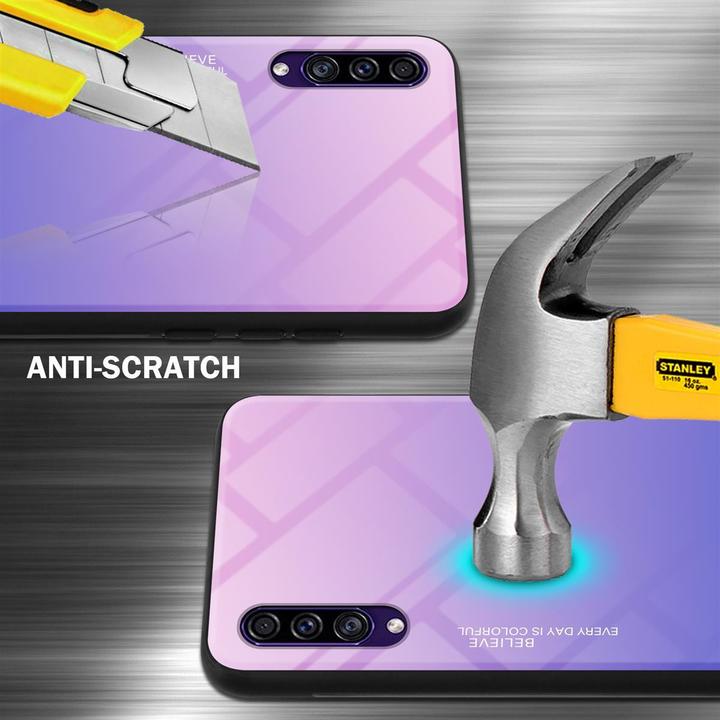 Productafbeelding Cadorabo TPU 2 kleuren glasdekking (Samsung Galaxy A30, Samsung Galaxy A50)