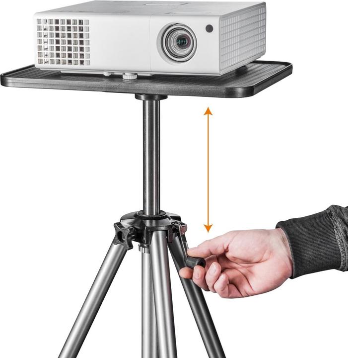 Image du produit Walimex Trépied d'ordinateur portable et plaque de projecteur (Métal, Matières plastiques)