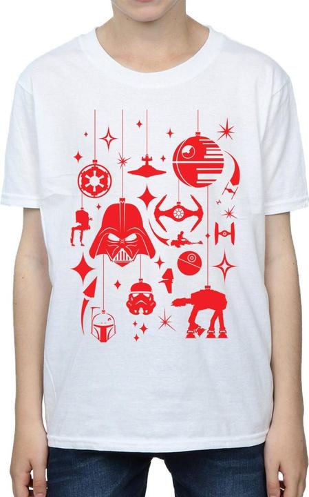 Actual product image Star Wars Boys Christmas Decorations T-Shirt (140, 146)