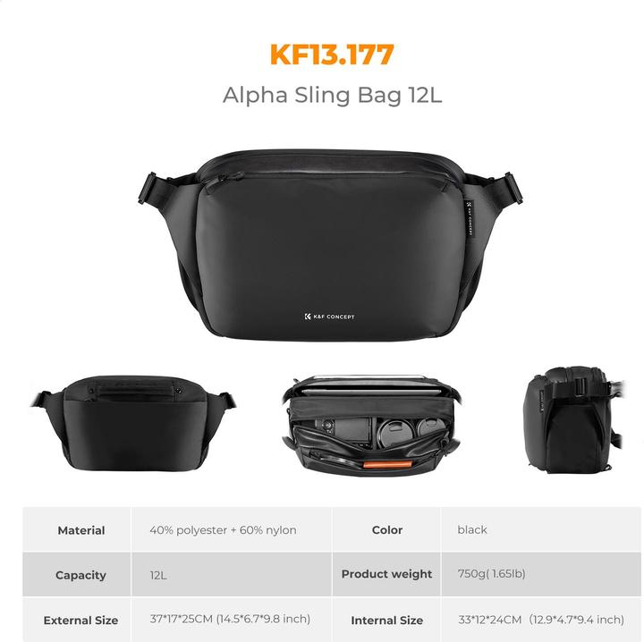 Actual product image K&F Concept Urban Wander 01 (Camera shoulder bag, 12 l)
