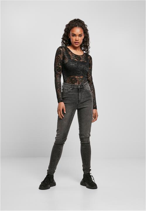 Image du produit Urban Classics Ladies Lace Longsleeve Body (XXL)