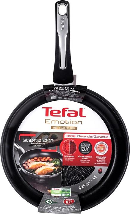 Image du produit Tefal EMOTION 28 CM E30006 (28 cm, Poêle à frire, Acier inoxydable)