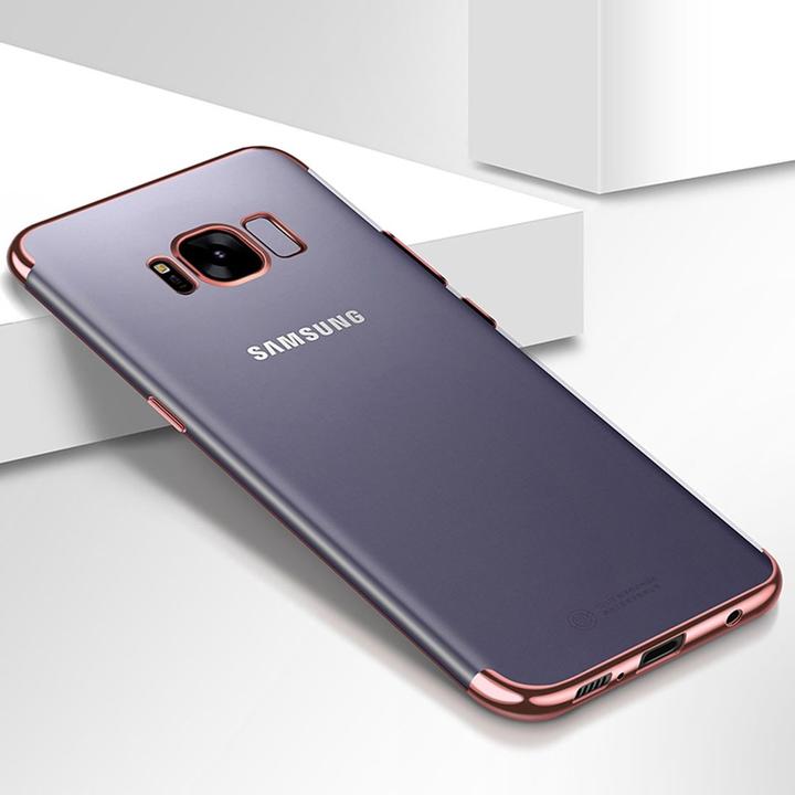 König Design Handy Hülle Case für Samsung Galaxy A5 2017 Durchsichtig Transparent Rose Pink (Samsung Galaxy A5 (2017))