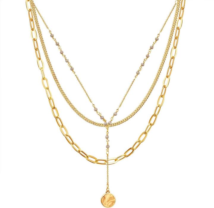 Produktbild Lulu & Jane Metall-Legierung gelbgold 49,0/51,0/53,0 cm - 33270 (Metall-Legierung)