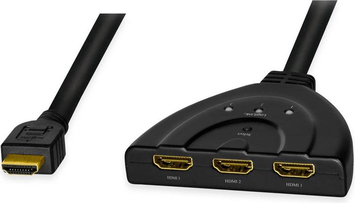 Immagine prodotto LogiLink HD0040 Splitter HDMI 1x3/3x1-Porta, 4K/30 Hz, CEC, bidirezionale, pigtail