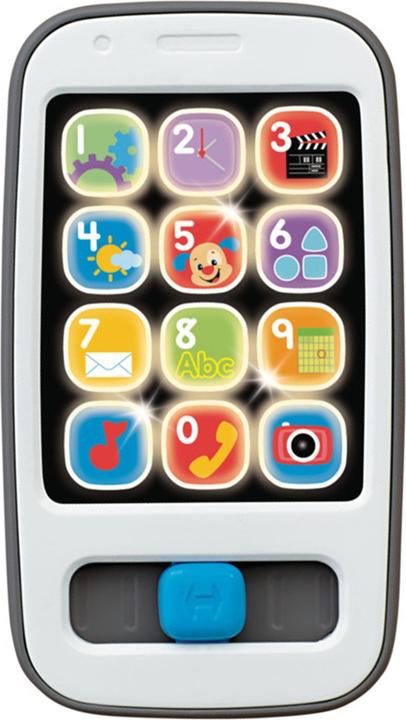 Actual product image Fisher-Price Learning fun smartphone music learning toy for babies, grey, German version (German)