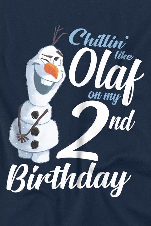 Actual product image Disney Frozen Childrens/Kids Chillin Like Olaf 2nd Birthday T-Shirt (128)