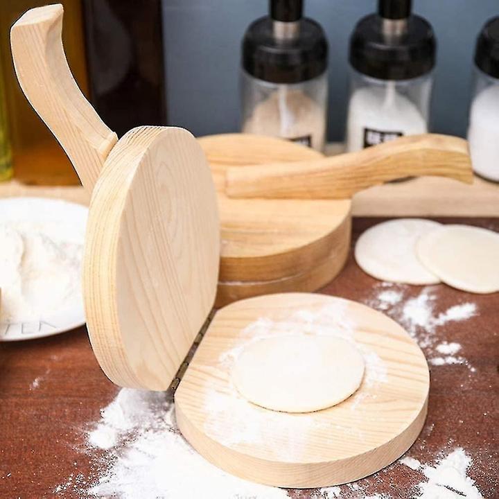 Immagine prodotto JTI Pressa manuale per tortilla in legno - rotonda - bianca