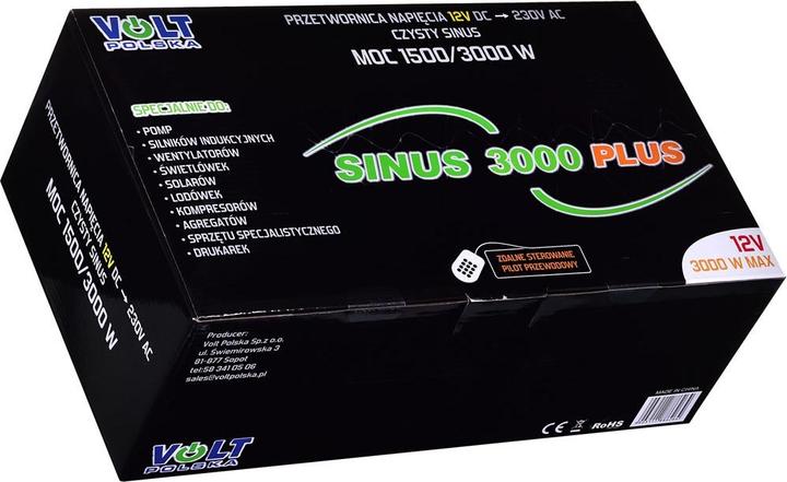 Actual product image Volt Polska Przetwornica napiecia SINUS PLUS 3000 12/230V+pilot