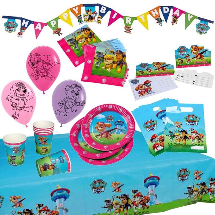 Actual product image Tib Party Set Paw Patrol Girls