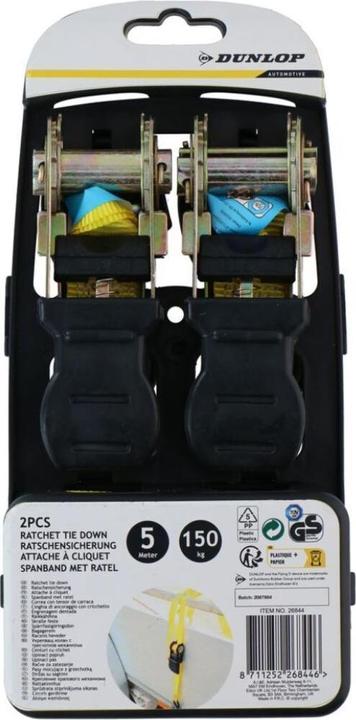 Produktbild Dunlop Tie down ratchet 2pc 150kg