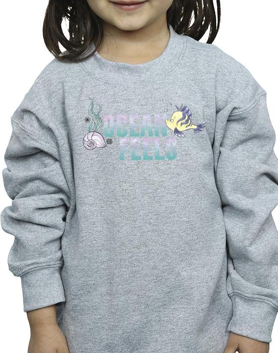 Actual product image Disney Girls The Little Mermaid Ocean Sweatshirt (152, 158)