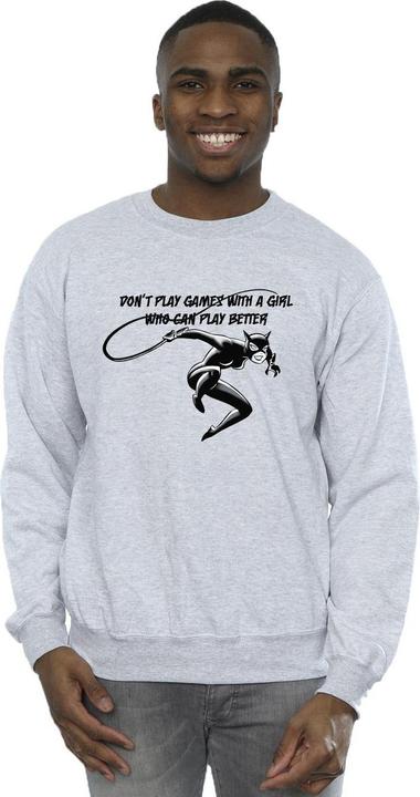 Image du produit - Sweat CATWOMAN DON'T PLAY GAMES - Homme (L)