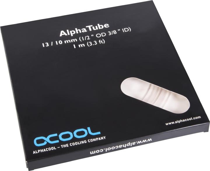 Actual product image Alphacool AlphaTube Hose HF 13/10mm - Ultra Clear 1 m (1 m, Plastic)