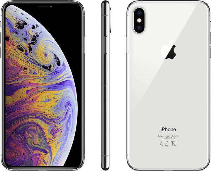 Produktbild Apple iPhone XS Max (256 GB, Silver, 6.50", SIM + eSIM, 12 Mpx, 4G)
