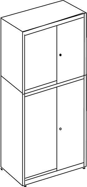 Image du produit Mauser Combinaison de portes coulissantes (80 x 43 x 195,5 cm)