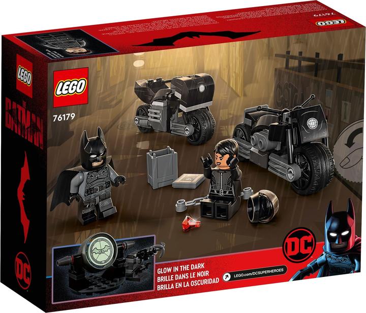 Produktbild LEGO Batman und Selina Kyle: Verfolgungsjagd auf dem Motorrad (76179, LEGO DC)