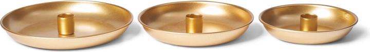 Produktbild Novaliv 12x Stabkerzenhalter Adventskranz GOLD 15cm Tafelkerzenhalter modern scandic chic candle (15 x 15 x 15 cm)