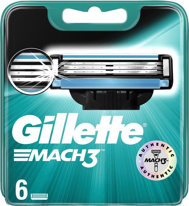 Actual product image Gillette Rakblad Mach3 Base 6st (1 x)