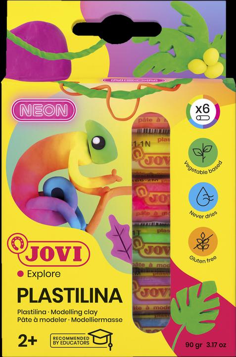 Actual product image Jovi Plasticine PLASTILINA assorted colours 6 colours 15.0 g each