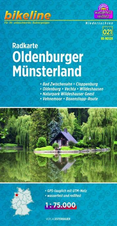 Produktbild Bikeline Radkarte Oldenburger Münsterland