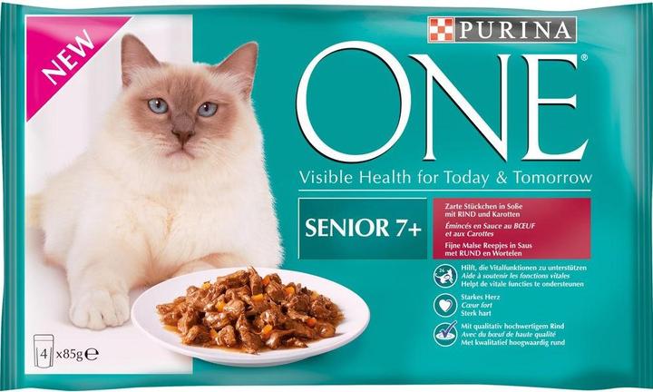 Produktbild Purina ONE Senior (Senior, 4 Stk., 85 g)